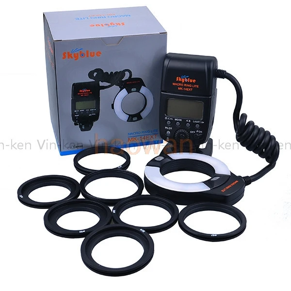 Meike MK-14EXT ttl LED Macro Ring Flash light Assist Lamp for Canon 5d4 5D III 6D 7d 650D 750d 60d 70d 80d 600D 650D 550D camera
Meike MK-14EXT ttl LED Macro Ring Flash light Assist Lamp for Canon 5d4 5D III 6D 7d 650D 750d 60d 70d 80d 600D 650D 550D camera