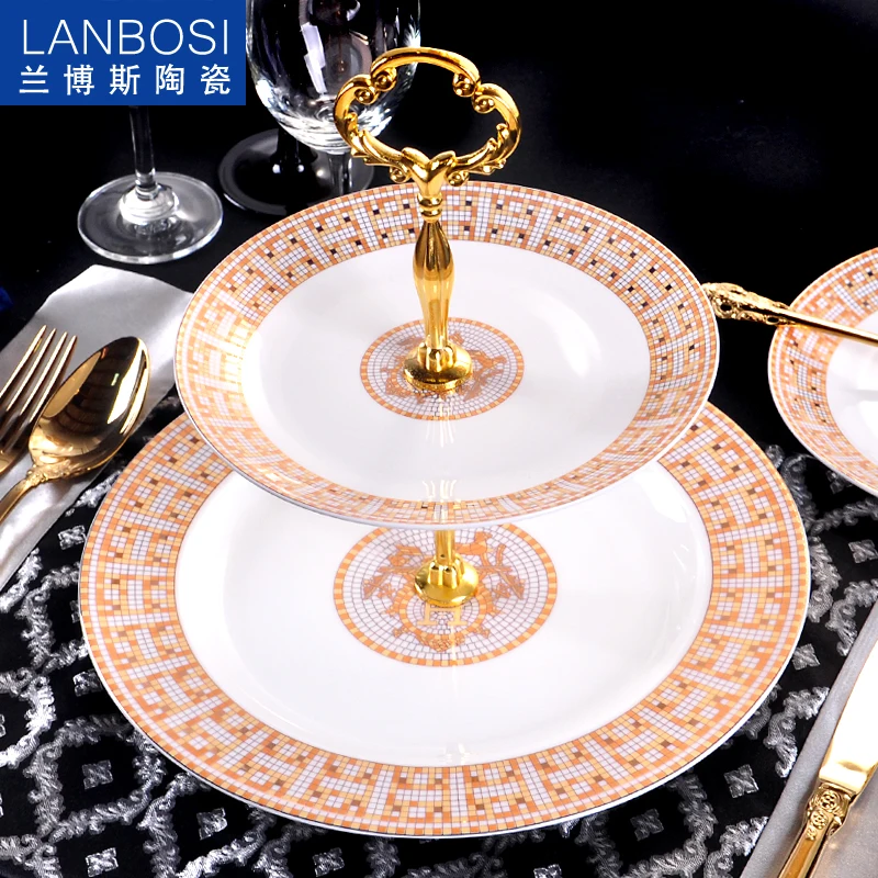 European Double Layer Fruit Plates Cake Snack Tray Dried Fruit Holder Buffet Display Rack Living Room Dessert Special Plate
European Double Layer Fruit Plates Cake Snack Tray Dried Fruit Holder Buffet Display Rack Living Room Dessert Special Plate
