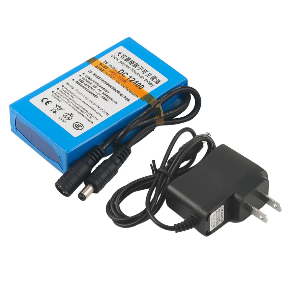 DC 12V Super Strong Capacity 4000MAH Rechargeable Li-ion Battery For Camera US plug
DC 12V Super Strong Capacity 4000MAH Rechargeable Li-ion Battery For Camera US plug