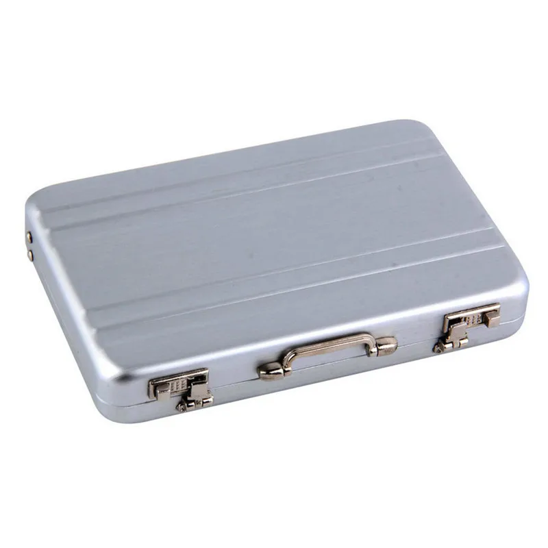 1pc Mini Briefcase Business Card Case ID Holders Password Silver Aluminium Credit Case Box Wholesale
1pc Mini Briefcase Business Card Case ID Holders Password Silver Aluminium Credit Case Box Wholesale