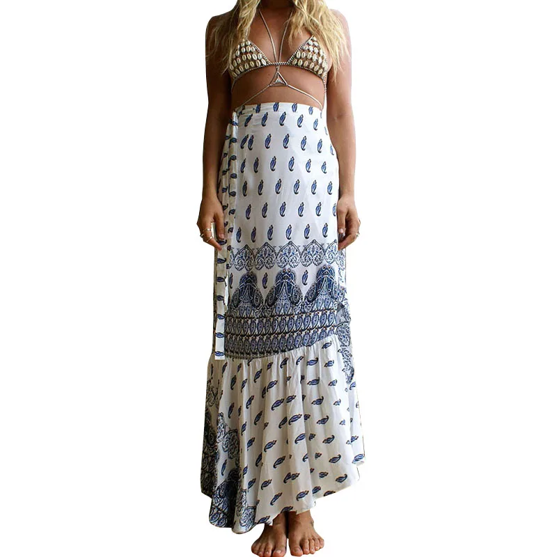 European Hot Style Summer Women Long Skirts 2016 Bohemia Floral Pattern Beach Skirts New Sexy Vestido longo Split Maxi Skirts
European Hot Style Summer Women Long Skirts 2016 Bohemia Floral Pattern Beach Skirts New Sexy Vestido longo Split Maxi Skirts