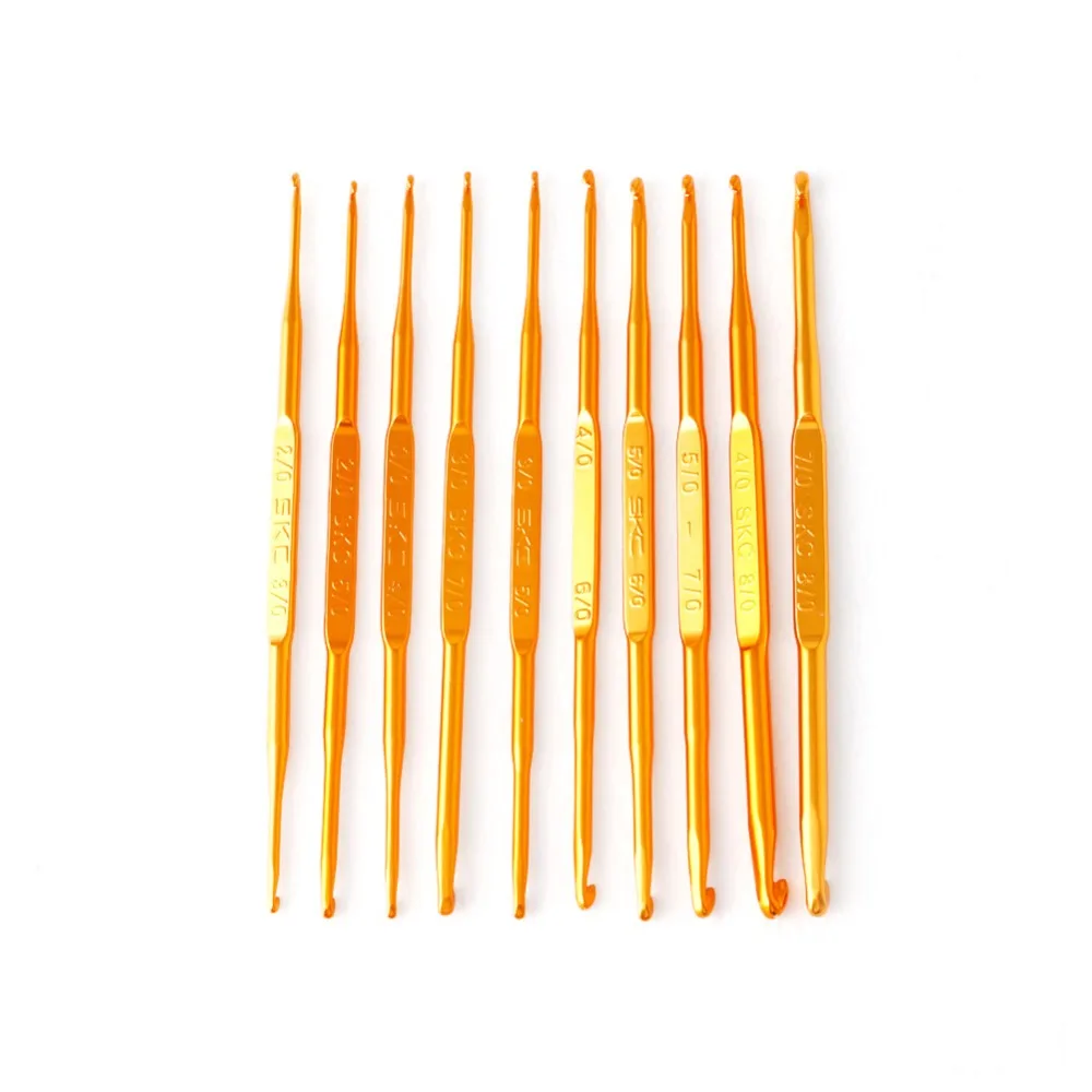 10Pcs Golden Aluminum Double End Crochet Hook Knitting Needle Set Weave Craft -Y102
10Pcs Golden Aluminum Double End Crochet Hook Knitting Needle Set Weave Craft -Y102