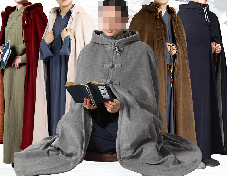 unisex winter zen suits coat Buddhist shaolin monk cape kung fu uniform meditation cloak monks warm robe gray/blue/red
unisex winter zen suits coat Buddhist shaolin monk cape kung fu uniform meditation cloak monks warm robe gray/blue/red