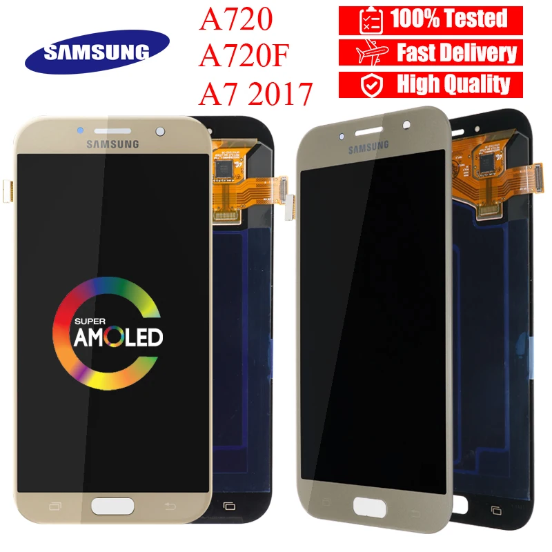 5.7'' AMOLED Display Replacement Parts For Samsung Galaxy A7 LCD A720M A720Y A720F A720FD A720 Touch Screen Digitizer Assembly
5.7'' AMOLED Display Replacement Parts For Samsung Galaxy A7 LCD A720M A720Y A720F A720FD A720 Touch Screen Digitizer Assembly
