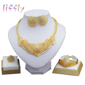 Liffly Jewelry Sets Bridesmaids Wedding Dubai Gold Bridal Jewelry Sets Crystal Women Necklace Fashion African Beads Jewelry Set
Liffly Jewelry Sets Bridesmaids Wedding Dubai Gold Bridal Jewelry Sets Crystal Women Necklace Fashion African Beads Jewelry Set