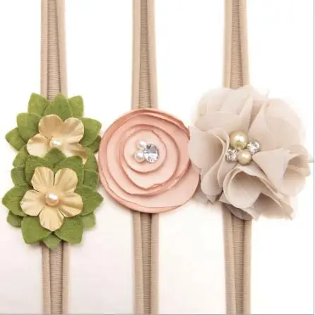 2017 New 3pcs/set kids newborn headband skinny soft nylon headband satin chiffon flower girl headband
2017 New 3pcs/set kids newborn headband skinny soft nylon headband satin chiffon flower girl headband