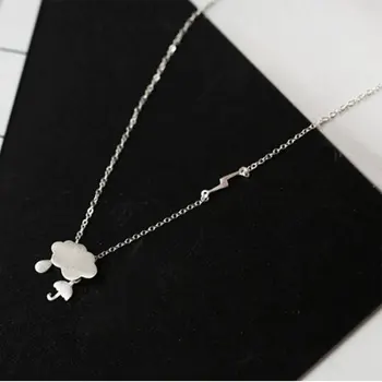 Anenjery Fashion 925 Sterling Silver Necklace Cloud Raindrops Weather Umbrella Love Necklace For Women Jewelry S-N203
Anenjery Fashion 925 Sterling Silver Necklace Cloud Raindrops Weather Umbrella Love Necklace For Women Jewelry S-N203