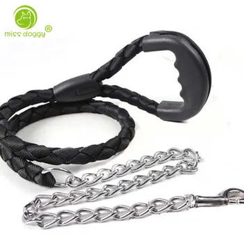 Rubber Handle Nylon Material Dog Leash Apparels Steel Chain Puppy Dog Cat Chest Leash Straps Accessories for Small Dogs 10E
Rubber Handle Nylon Material Dog Leash Apparels Steel Chain Puppy Dog Cat Chest Leash Straps Accessories for Small Dogs 10E