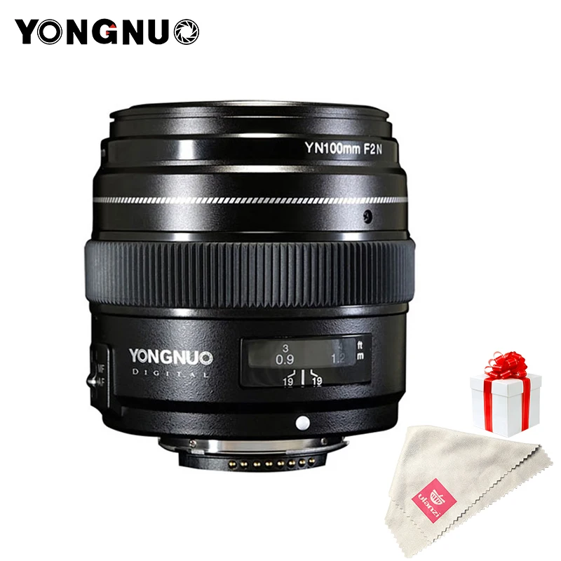 

YONGNUO 100mm Lens F2N AF/MF Large Aperture Standard Medium Telephoto Prime Fixed Focal YN100mm Lens for Nikon D7200 D7100 D5600