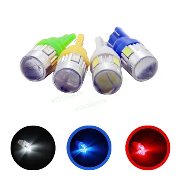 100X T10 5630 6 smd led High Power 3W wide instrument Indicator lamp 194 168 2825 W5W lamp LED Car Lights Bulb#LB88
100X T10 5630 6 smd led High Power 3W wide instrument Indicator lamp 194 168 2825 W5W lamp LED Car Lights Bulb#LB88