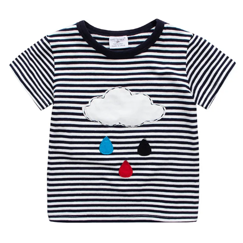 White black striped baby boys cartoon clothes applique a cute cloud kids new designed cotton t shirts hot selling summer tops
White black striped baby boys cartoon clothes applique a cute cloud kids new designed cotton t shirts hot selling summer tops