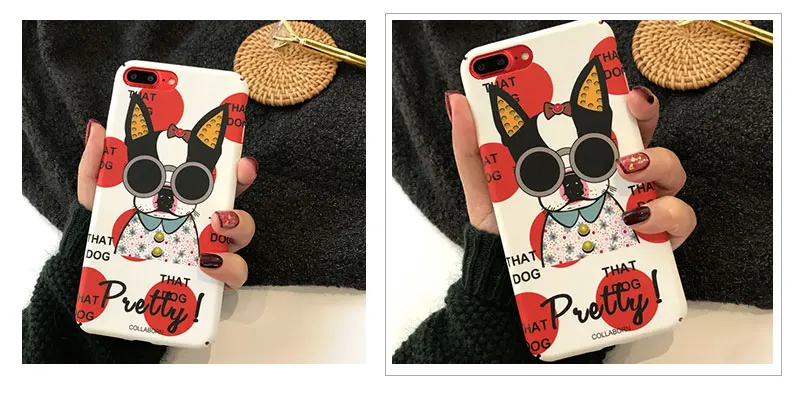 Hard Dog Case For iPhone 8 8plus 7 7 Plus Cases Clear Phone Case For iphone 6 s 6s Plus X XS 10 Phone Cases Cover Coque Capinha (13)
