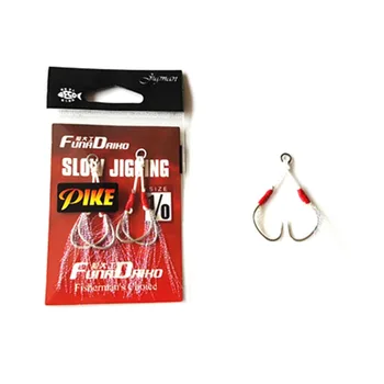 Fishing Spoon jigging slow Jig Hook Lure Jigbait spoon Deep Sea double Feather Hook 1/0# 2/0# 3/0# 4/0# 5/0#
Fishing Spoon jigging slow Jig Hook Lure Jigbait spoon Deep Sea double Feather Hook 1/0# 2/0# 3/0# 4/0# 5/0#