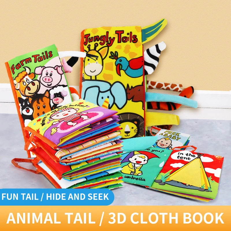 3D Cloth Book Newborn Baby Early Educational Quiet Book Infant Cognitive Development Parent-child Interaction Cartoon Cloth Book
3D Cloth Book Newborn Baby Early Educational Quiet Book Infant Cognitive Development Parent-child Interaction Cartoon Cloth Book