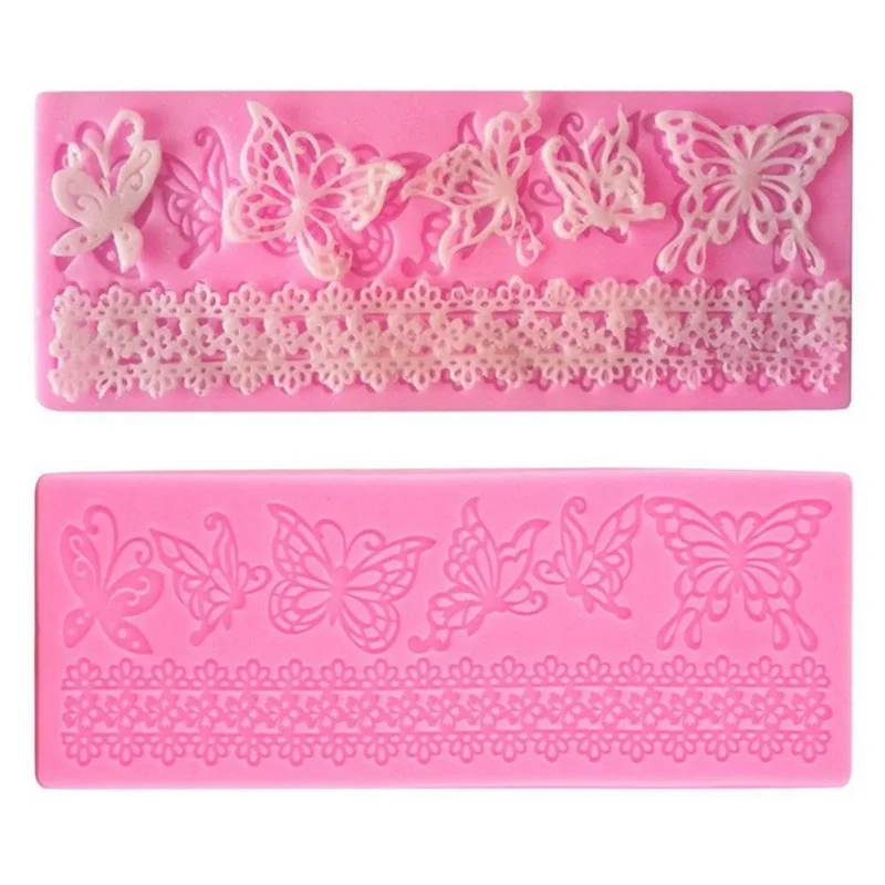 3D Hollow Butterfly Flower Lace Mold Cake Border Decoration Tools Fondant Cake Mold Food Grade Silicone Mat Mould
3D Hollow Butterfly Flower Lace Mold Cake Border Decoration Tools Fondant Cake Mold Food Grade Silicone Mat Mould