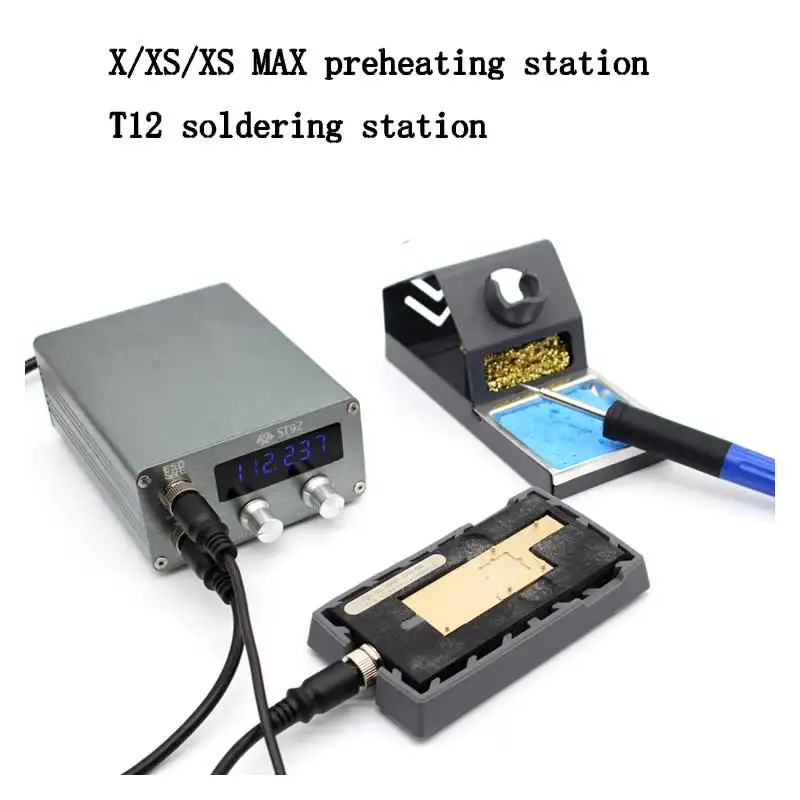 ST92 for iPhone Motherboard Separator T12 Heating Solder Station For iPhone X/XS/XS MAX CPU IC Chips Disassembly Glue Remover
ST92 for iPhone Motherboard Separator T12 Heating Solder Station For iPhone X/XS/XS MAX CPU IC Chips Disassembly Glue Remover