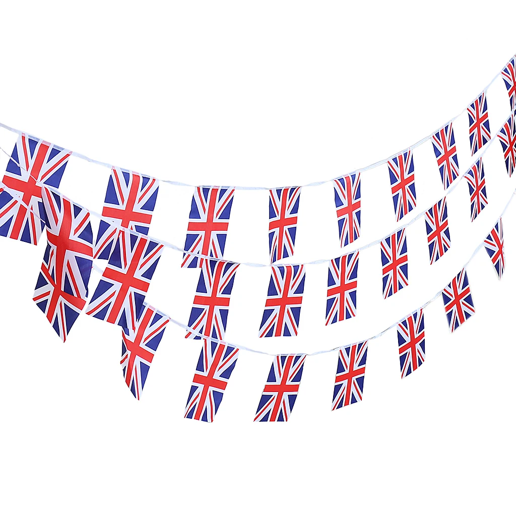 10m British Flag String Bunting Banner Garland Outdoor Garden Decor Pack of 30Pcs
10m British Flag String Bunting Banner Garland Outdoor Garden Decor Pack of 30Pcs