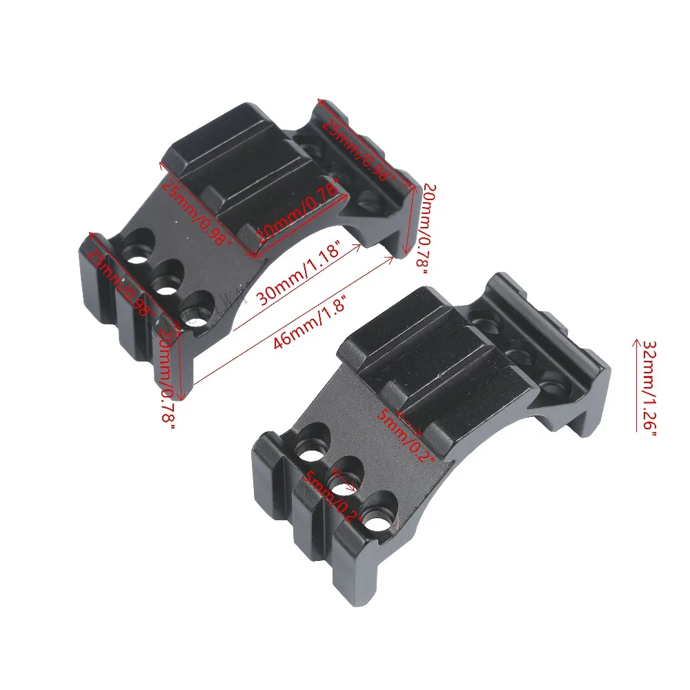 Tactical Tri-Rail Rings Scope Mount 20mm Picatinny Rail Top Cover 30mm Ring 2 Slots Flashlight Sight Laser 2 pcs
Tactical Tri-Rail Rings Scope Mount 20mm Picatinny Rail Top Cover 30mm Ring 2 Slots Flashlight Sight Laser 2 pcs