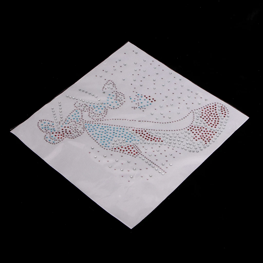 Fashion Hotfix Rhinestones,Heat Transfer Design Iron on Motifs,Rhinestone Applique Patch Sewing Accessories
