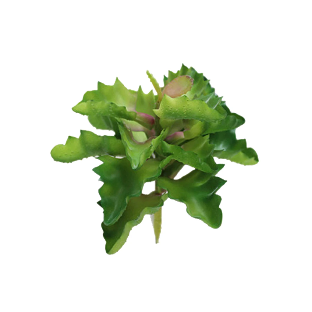 Lifelike Sedum Artificial Succulent Bunch Fruit Big Leaf Plants Decor Green Lifelike Sedum Artificial Succulent Bunch Fruit Big Leaf Plants Decor Green