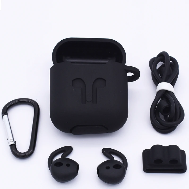 5 in 1 Earphone Silicone Case for Apple Airpods Anti-Lost Wire Hook Protective Cover Case for air pods Apple Headphone New
5 in 1 Earphone Silicone Case for Apple Airpods Anti-Lost Wire Hook Protective Cover Case for air pods Apple Headphone New