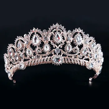 Vintage Peacock Crystal Tiaras Large Crown Crystal Bridal Headpiece Wedding Hair Accessories Jewelry Pageant Rhinestone Tiara
Vintage Peacock Crystal Tiaras Large Crown Crystal Bridal Headpiece Wedding Hair Accessories Jewelry Pageant Rhinestone Tiara
