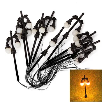 Sand Table Accessories 10pcs 6V Model Lighting 2 Lamp Street Highway Railway Buildings Scenery Sand landscape Floodlights HR
Sand Table Accessories 10pcs 6V Model Lighting 2 Lamp Street Highway Railway Buildings Scenery Sand landscape Floodlights HR