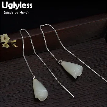 Uglyless S 925 Sterling Silver Natural White Jade Magnolia Earrings Dangle Ear Line Handmade Women Jewelry Floral Ethnic Brincos
Uglyless S 925 Sterling Silver Natural White Jade Magnolia Earrings Dangle Ear Line Handmade Women Jewelry Floral Ethnic Brincos