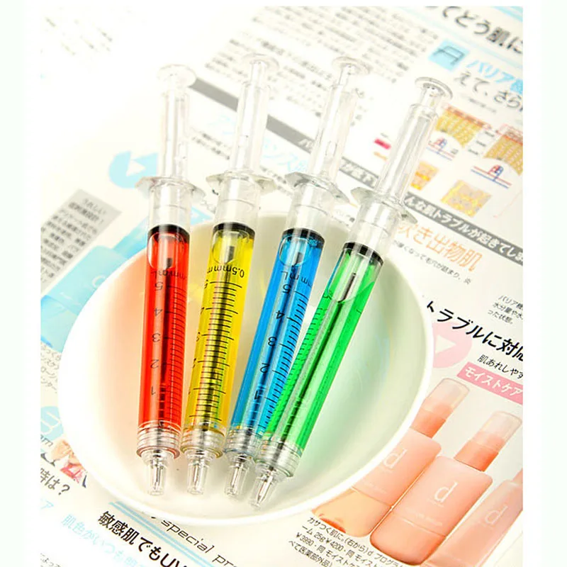 2 pieces / set of cute creative ballpoint pen syringe flowing liquid blue ink ballpoint pen cute stationery office supplies
2 pieces / set of cute creative ballpoint pen syringe flowing liquid blue ink ballpoint pen cute stationery office supplies