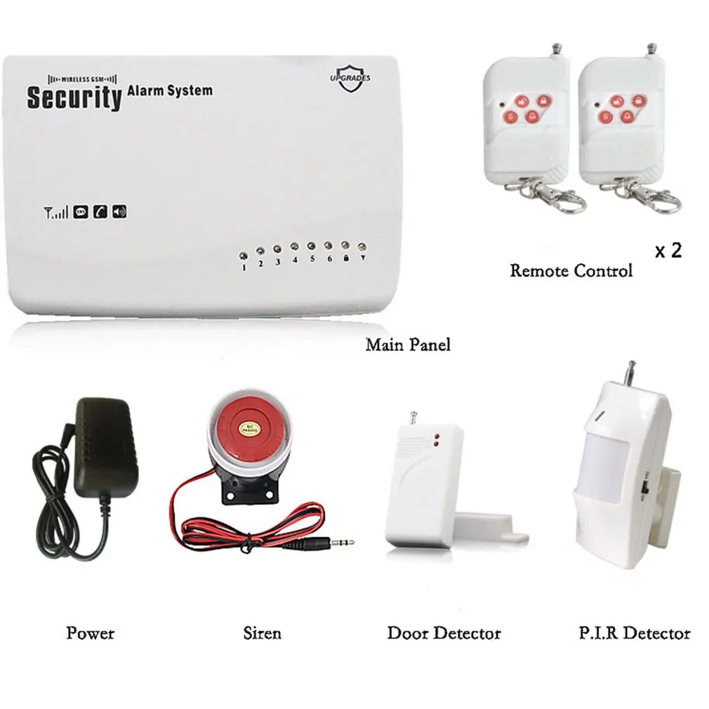 English Voice Wired Wireless GSM Alarm System Dual Antenna GSM Household Alarm Systems Security GSM Alarm App Control
English Voice Wired Wireless GSM Alarm System Dual Antenna GSM Household Alarm Systems Security GSM Alarm App Control
