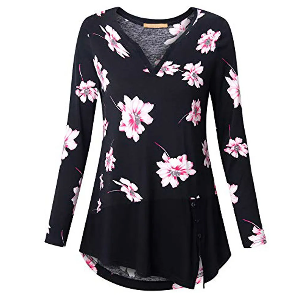 camisas mujer verano 2018 Women Plus Size Long Sleeve Floral Print shirts Bohemian style V-neck Button Pullover Tops Blouses
camisas mujer verano 2018 Women Plus Size Long Sleeve Floral Print shirts Bohemian style V-neck Button Pullover Tops Blouses