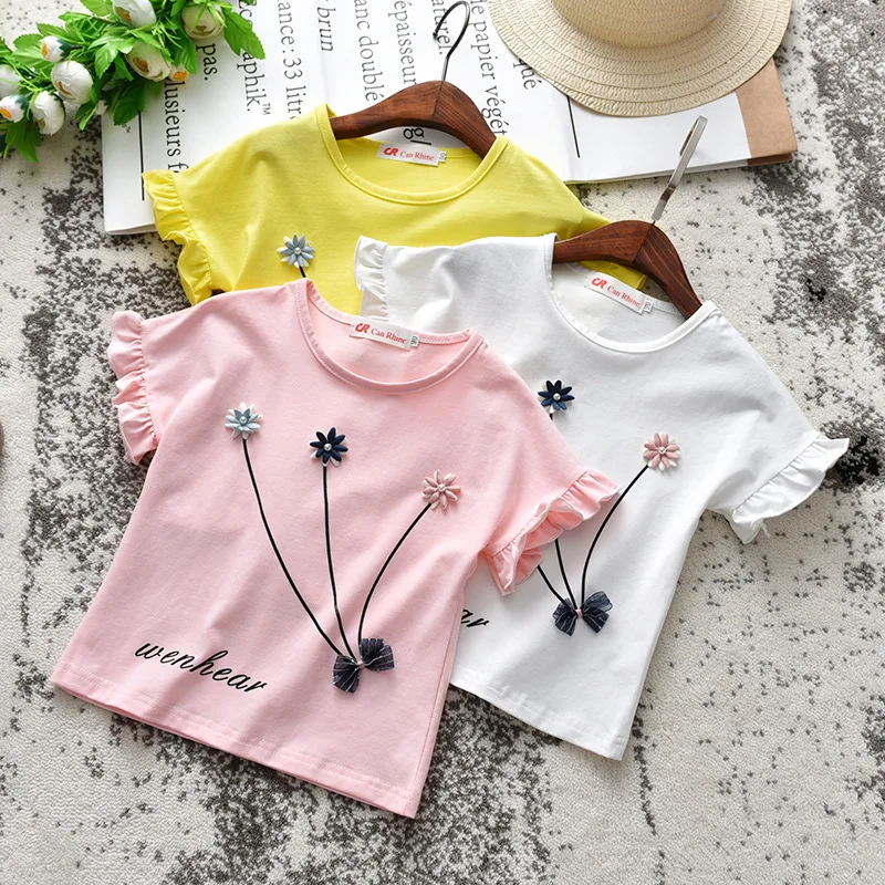 Toddler Girls T-shirts Fashion Flowers Short Sleeves Shirt for Girl Kids Clothes 2019 Summer Baby Girl Tops 2 3 4 5 6 Y Girl Tee
Toddler Girls T-shirts Fashion Flowers Short Sleeves Shirt for Girl Kids Clothes 2019 Summer Baby Girl Tops 2 3 4 5 6 Y Girl Tee