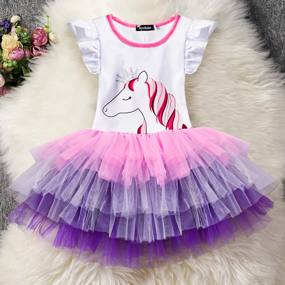 Baby Girl Dress Unicorn Gauze Princess Short-sleeved Dress Pettiskirt Children Clothes Summer Children's Clothing
Baby Girl Dress Unicorn Gauze Princess Short-sleeved Dress Pettiskirt Children Clothes Summer Children's Clothing