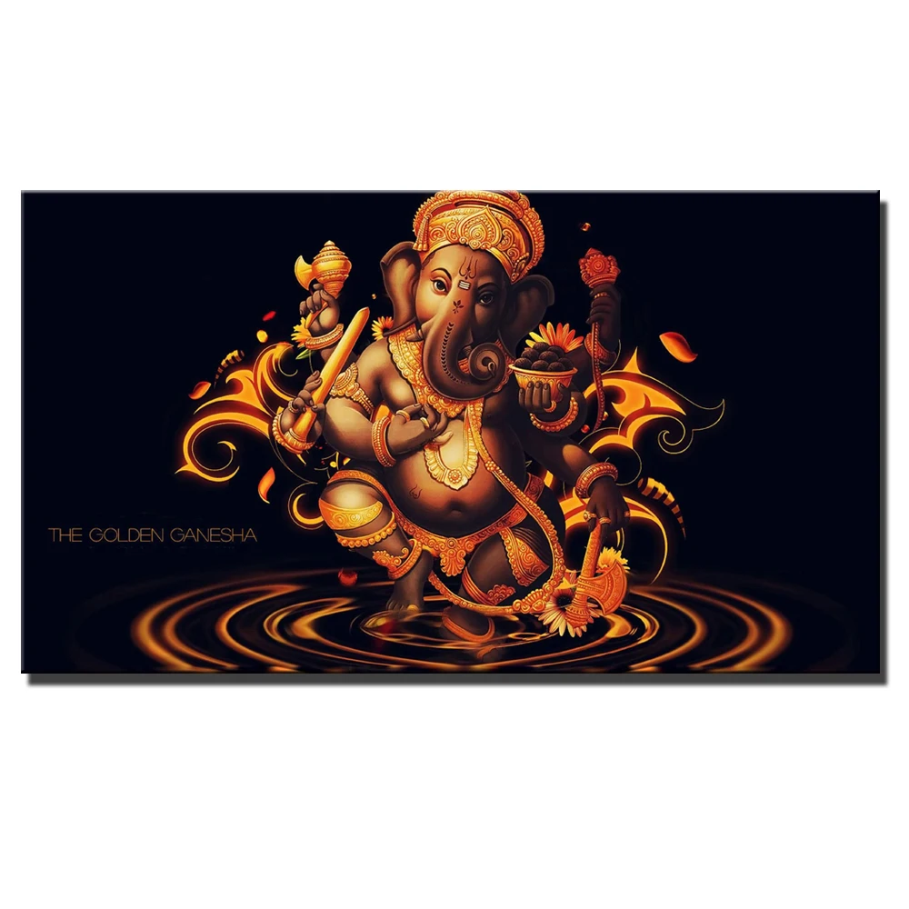 Golden Ganesha Wall Posters And Prints Lord Hindu God HD Print Home Decor Pictures Hinduism Canvas Painting For Living Room
Golden Ganesha Wall Posters And Prints Lord Hindu God HD Print Home Decor Pictures Hinduism Canvas Painting For Living Room