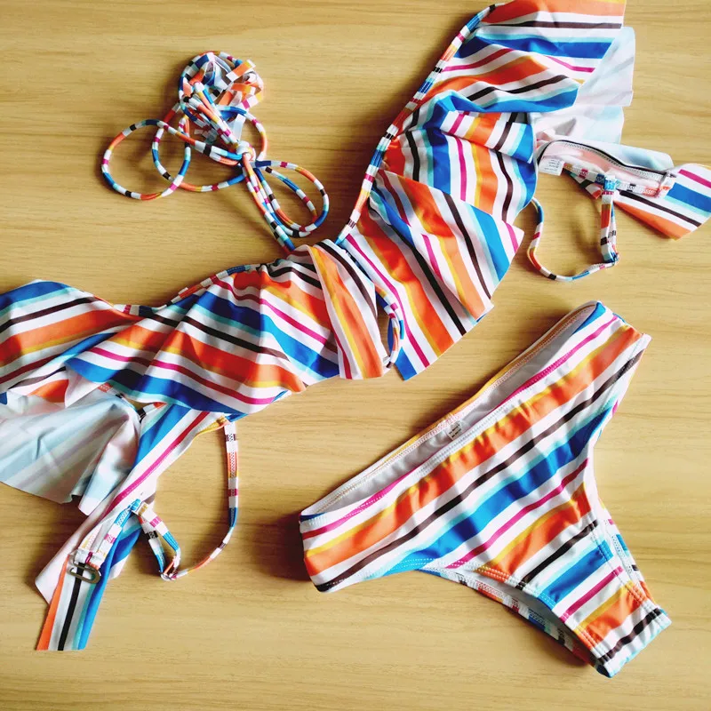 Lotus Leaf Swimsuits Women Quality Sexy Off Shoulder Bikini 2017 Beach Vacation Swimming Suit Horizontal Neck 8 Lotus Leaf Swimsuits Women Quality Sexy Off Shoulder Bikini 2017 Beach Vacation Swimming Suit Horizontal Neck 8