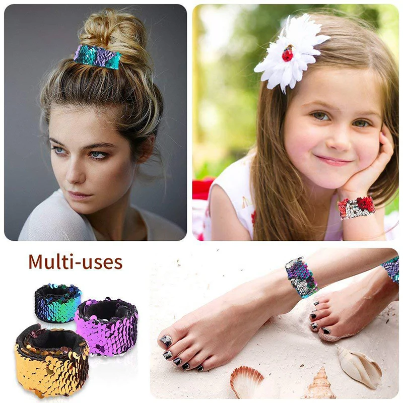 Newest Trendy Slap Bracelets For Girls Bling Bling Mix Color Sequins Mermaid Bracelet Kids Shine Party Wristbands Christmas Gift
Newest Trendy Slap Bracelets For Girls Bling Bling Mix Color Sequins Mermaid Bracelet Kids Shine Party Wristbands Christmas Gift