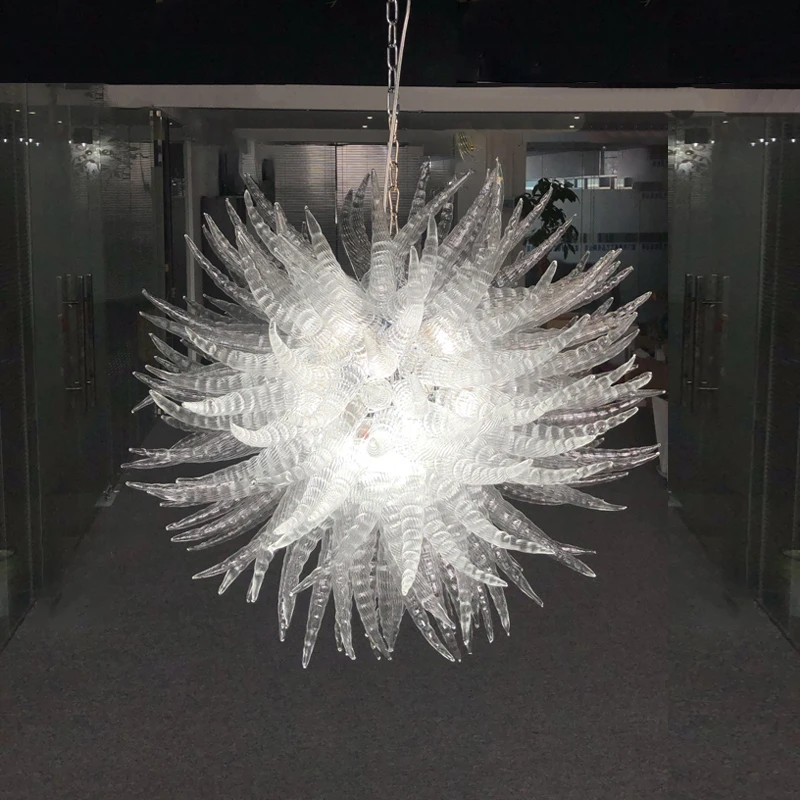 Murano Clear Hand Blown Horn Glass Chandelier Lighting Round Shape Porch Pendant Light Creative Hallway Lamp Crystal
Murano Clear Hand Blown Horn Glass Chandelier Lighting Round Shape Porch Pendant Light Creative Hallway Lamp Crystal