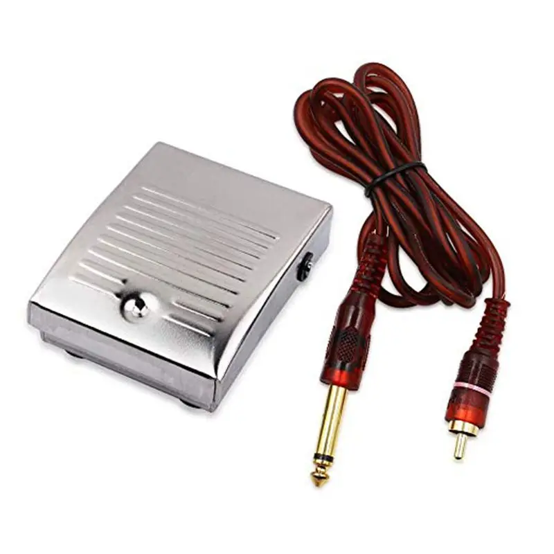Premium Tattoo Pedal Stainless Steel Tattoo Foot Pedal Switch with 4.5ft Silicon Soft Wire Power Cord for Tattooing
Premium Tattoo Pedal Stainless Steel Tattoo Foot Pedal Switch with 4.5ft Silicon Soft Wire Power Cord for Tattooing