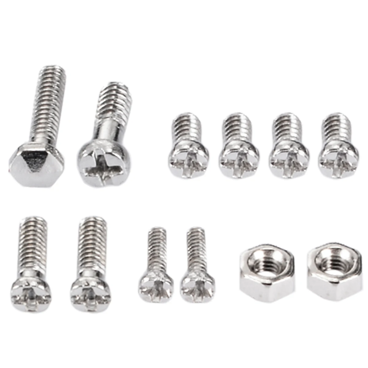 12 Types 600Pcs/set Stainless Steel Mini Screws Nuts Assortment M1 M1.2 