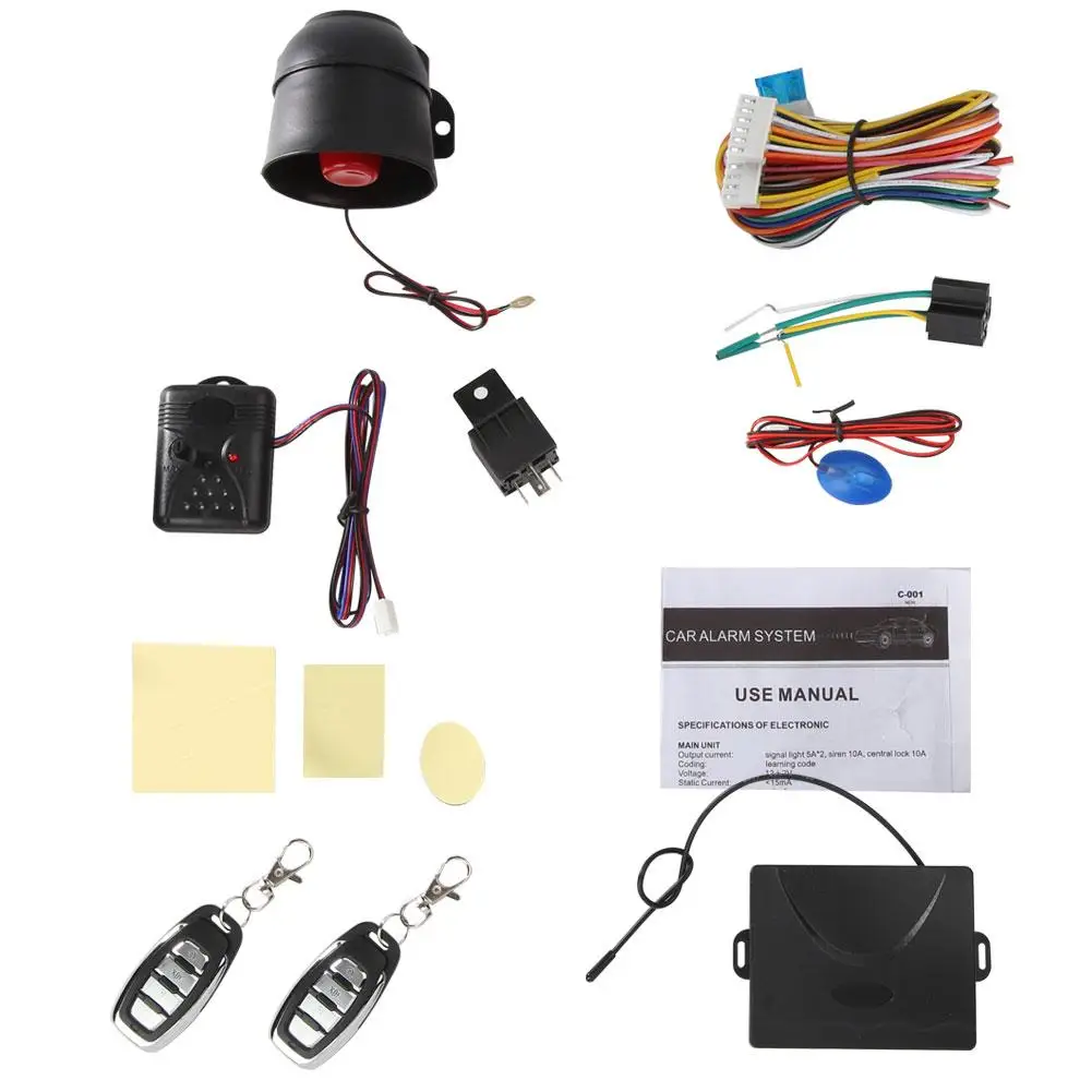 Car Alarm Vehicle System Protection Security System Keyless Entry Siren + 2 Remote Control Burglar Hot
Car Alarm Vehicle System Protection Security System Keyless Entry Siren + 2 Remote Control Burglar Hot