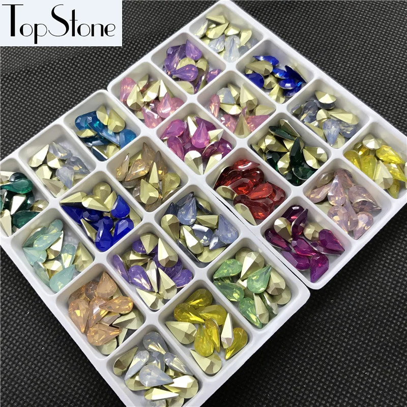 TopStone 100pcs 8x13mm Teardrop Resin Fancy Stones More Opal Colors Pointback Droplet Jewelry Stones
TopStone 100pcs 8x13mm Teardrop Resin Fancy Stones More Opal Colors Pointback Droplet Jewelry Stones
