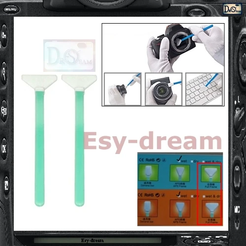 2PCS Microfiber Wet Sensor Cleaning CMOS CCD Swab Sticks For Full Frame 5Ds 1D Mark II III IV 6D D3S D3X D2 D810 D800E Camera
2PCS Microfiber Wet Sensor Cleaning CMOS CCD Swab Sticks For Full Frame 5Ds 1D Mark II III IV 6D D3S D3X D2 D810 D800E Camera