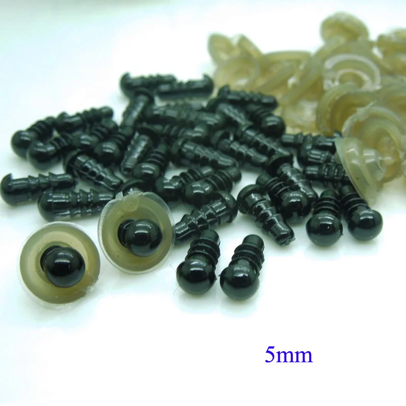 5mm Black Safety Eyes / Plastic Doll eyes Handmade Accessories For Bear Doll Animal Puppet Making - 100 pairs/lot
5mm Black Safety Eyes / Plastic Doll eyes Handmade Accessories For Bear Doll Animal Puppet Making - 100 pairs/lot
