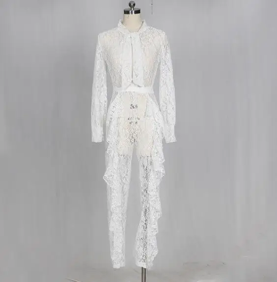 New Women Fashion Solid Long Sexy Sleeve Tie Neck Bandage Sexy Lace Fold Jumpsuit grace
New Women Fashion Solid Long Sexy Sleeve Tie Neck Bandage Sexy Lace Fold Jumpsuit grace