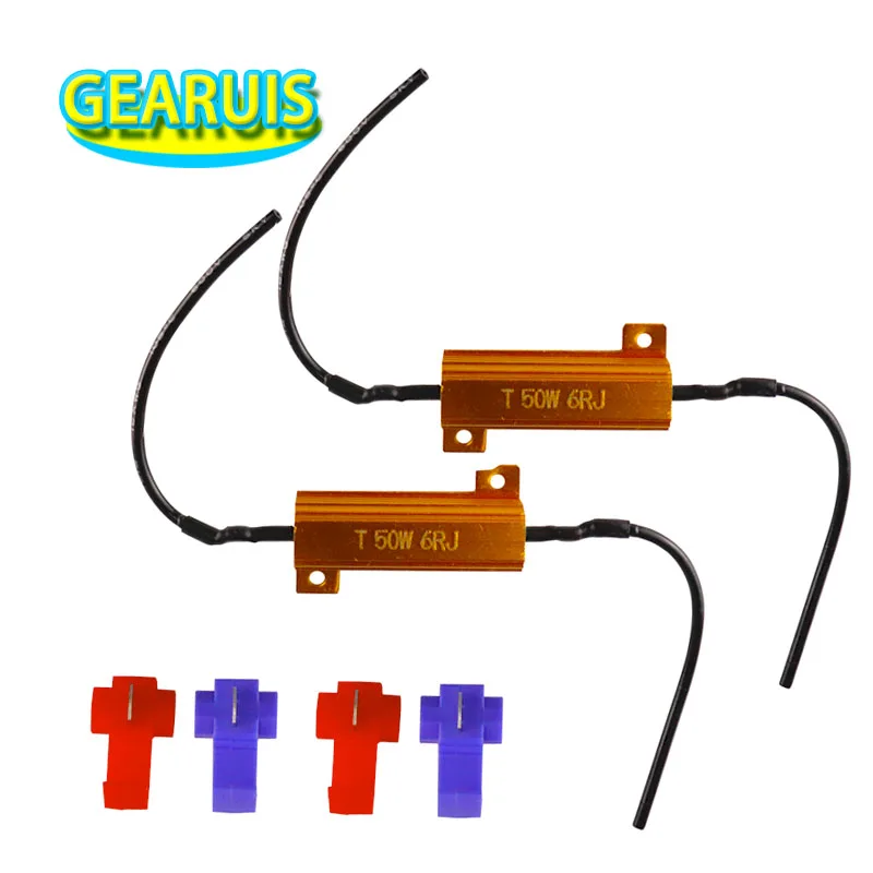 4pcs/lot high quality Car LED DRL 50W 6Ohm Fog Turn Singal Load Resistor for Fix LED Bulb Fast Hyper Flash
4pcs/lot high quality Car LED DRL 50W 6Ohm Fog Turn Singal Load Resistor for Fix LED Bulb Fast Hyper Flash