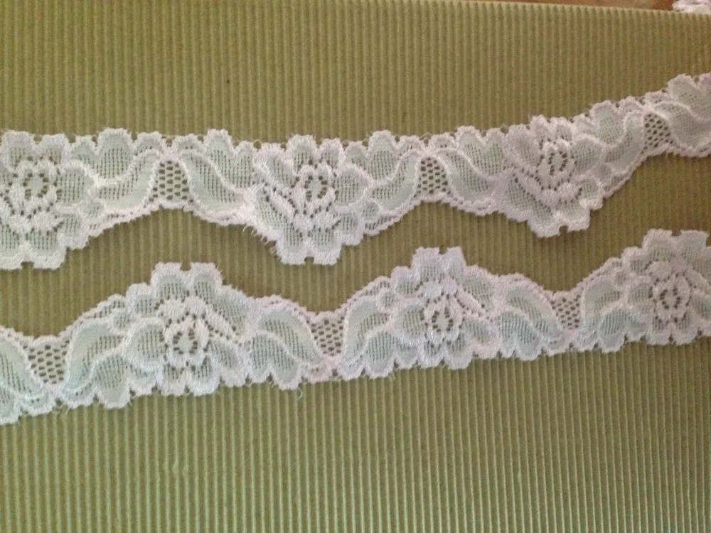 3 5 см ширина 200feets светло-розовый эластичный стрейч Вышивка Милая Кружевная