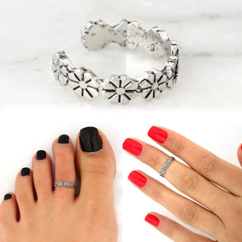 Vintage Small Daisy Flower Joints Rings Beach Jewelry Retro Carved Adjustable Toe Rings Foot Women Jewelry JZLY003
Vintage Small Daisy Flower Joints Rings Beach Jewelry Retro Carved Adjustable Toe Rings Foot Women Jewelry JZLY003