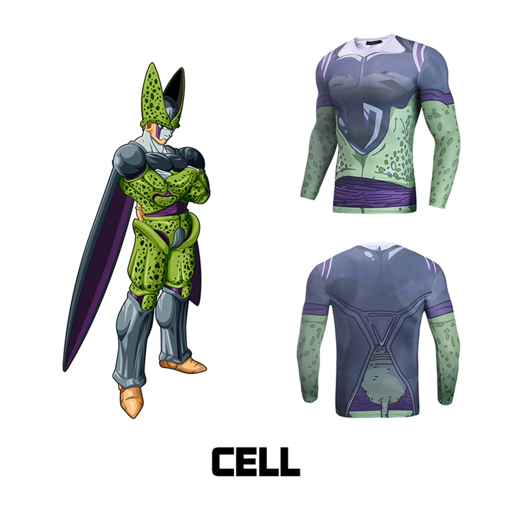 New anime cosplay costume Unisex tights T-shirt Dragon Ball Cell 3D printing sportswear sweater
New anime cosplay costume Unisex tights T-shirt Dragon Ball Cell 3D printing sportswear sweater