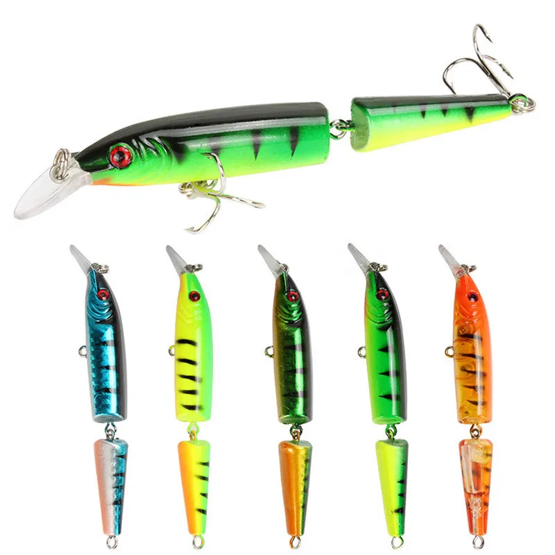 Minnow Fishing Lure 9g 10.5cm Multi Jointed Sections Crankbait Sea Bass Hard Bait Pike Jerkbait Pesca Carp Fishing
Minnow Fishing Lure 9g 10.5cm Multi Jointed Sections Crankbait Sea Bass Hard Bait Pike Jerkbait Pesca Carp Fishing