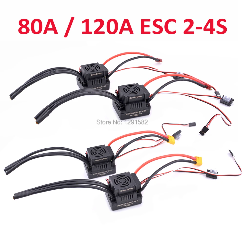 New 80A 120A Brushless ESC Electric Speed Controller with 5.8V / 3A SBEC 2-4S Programe card for 1/8 1:8 RC Car
New 80A 120A Brushless ESC Electric Speed Controller with 5.8V / 3A SBEC 2-4S Programe card for 1/8 1:8 RC Car